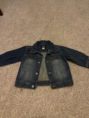 The children’s place denim jacket- toddler size 12-18 M
